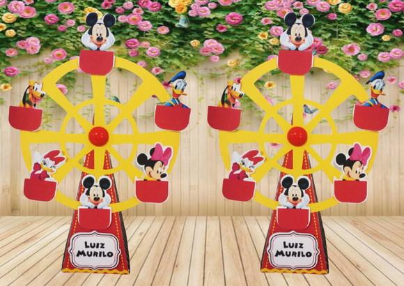 Arquivo Digital Silhouette Roda Gigante Mickey Luxo
