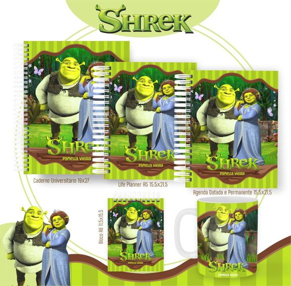 Combo de Capas Volta Ás Aulas Sherek Png / pdf