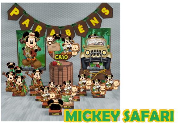 Arquivo Digital Silhouette Mickey Safari