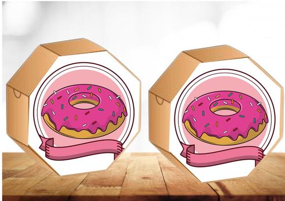 Arquivo Digital Silhouette Sextavada Donuts 1