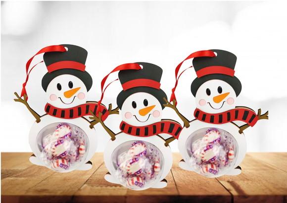 Arquivo Digital Silhouette Boneco de Neve para Doces