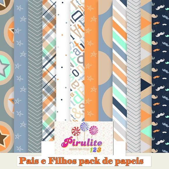 Papeis Digitais Dia dos Pais Luxo