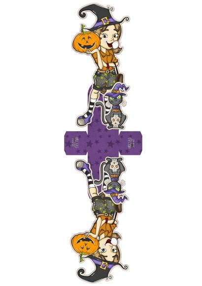 ARQUIVO SILHOUETTE HALLOWEEN BRUXINHA LINDA TEEN