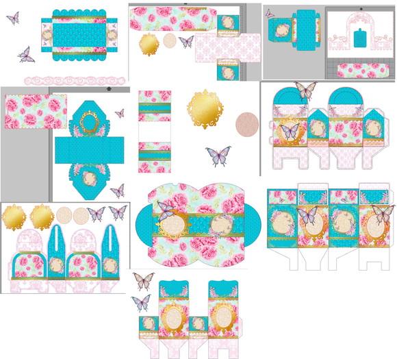 Arquivo Caixa Silhouette Jardim das Borboletas Exclusivo
