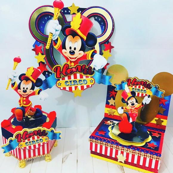 Arquivo Caixa Silhouette Mickey Só Um Bolinho Luxo