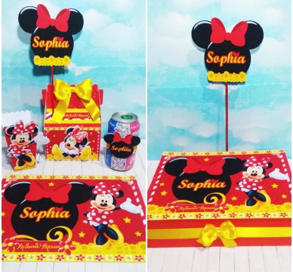 Arquivo Silhouette Festa na Escola Minnie Luxo