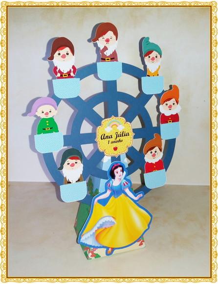 KIT DIGITAL SILHOUETTE RODA GIGANTE BRANCA DE NEVE