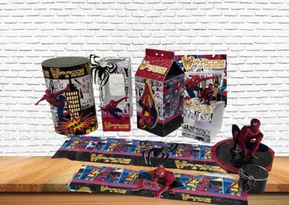 Arquivo Corte Digital Silhuette Festa Homem Aranha