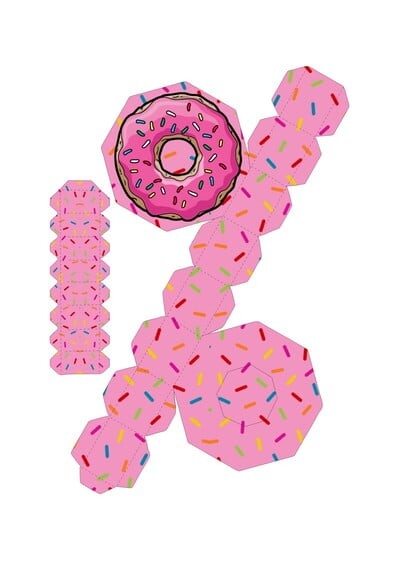Arquivo Digital Silhouette Caixa Donuts