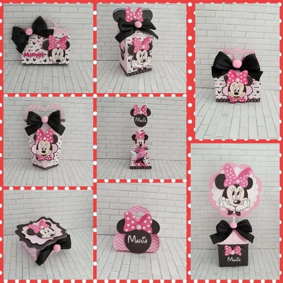 ARQUIVO DIGITAL SILHOUETTE MINNIE ROSA LUXO
