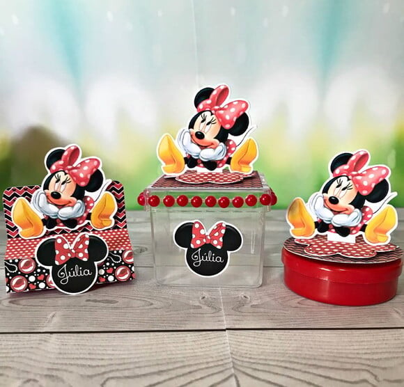 ARQUIVO DIGITAL SILHOUETTE Minnie vermelha LUXO