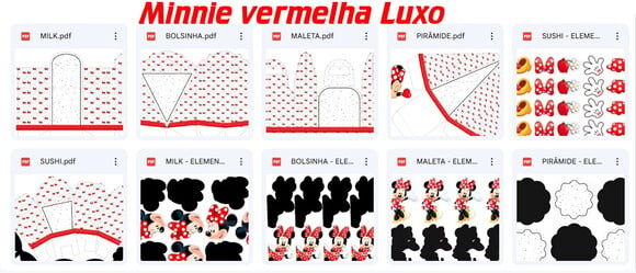 Arquivo Digital Silhouette Minnie Vermelha Luxo