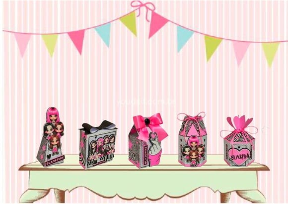 Arquivo Digital Studio Kit Completo Black Pink