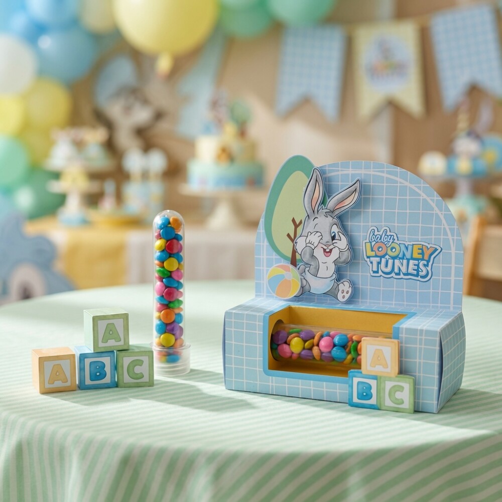 Arquivo Corte Digital Caixa Porta Tubete BABY LOONEY TOONES STUDI