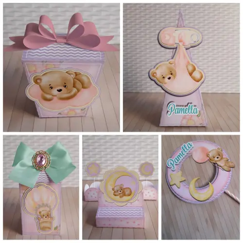 ARQUIVO DE CORTE DIGITAL URSINHA CHÁ DE BEBÊ STUDIO E PDF