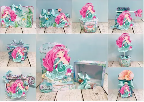 ARQUIVO DE CORTE DIGITAL SEREIA AQUARELADA LUXO STUDIO E PDF