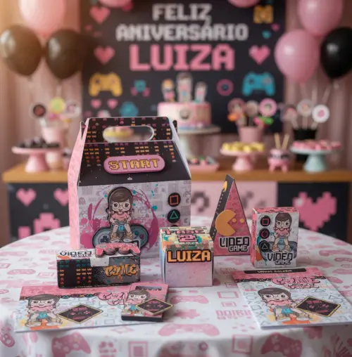 ARQUIVO DE CORTE DIGITAL GAMER MENINA