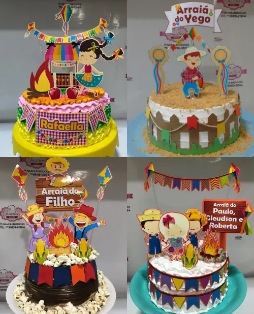 ARQUIVO DE CORTE DIGITAL TOPOS DE BOLO FESTA JUNINA - Cópia