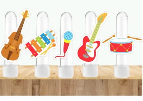 Arquivo Silhouette Apliques Tubete Instrumentos Musicais