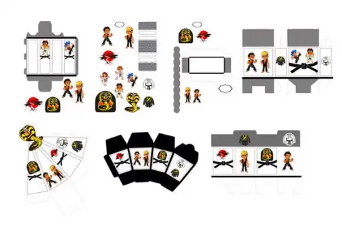 Arquivo Máquina Silhouette Festa Cobra Kai- Karate Kid