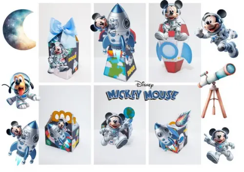 Arquivo Digital de Corte Mickey Astronauta Studio