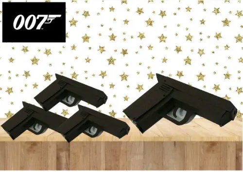 Arquivo Digital Silhouette Caixa Pistola 007