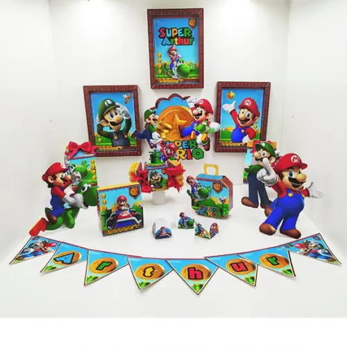Arquivo Caixa Silhouette Festa em Casa Super Mario
