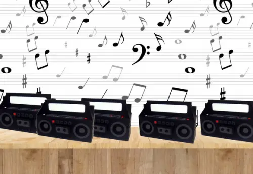 Arquivo Caixa Silhouette Rádio Anos 80