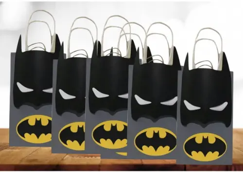 Arquivo Digital Silhouette Tags para Sacolinha Batman
