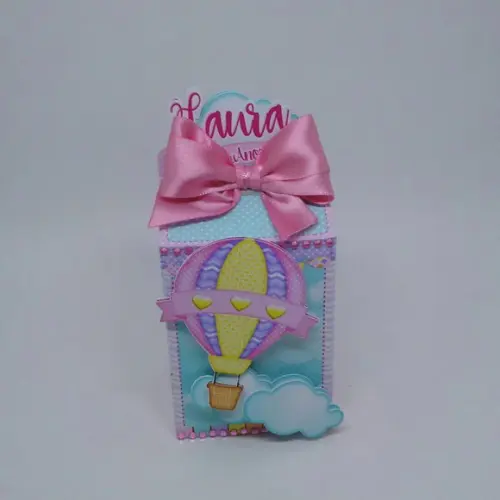Arquivo de Corte Caixinha Festa Balão Candy Menina Luxo