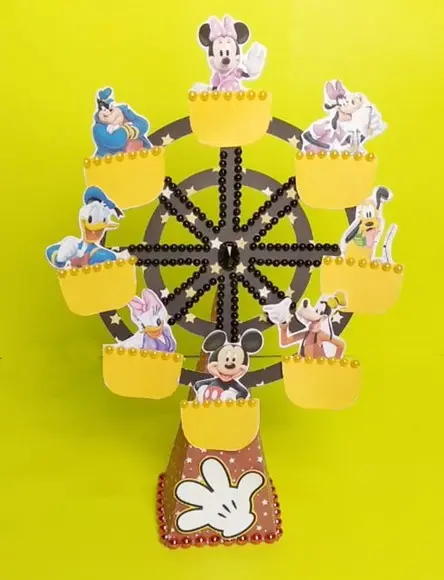 Kit Digital Silhouette Roda Gigante Mickey e Turma