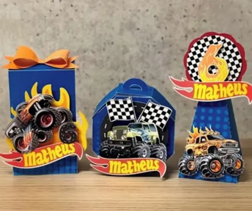 Monster Trucks Arquivo Digital de Corte Studio