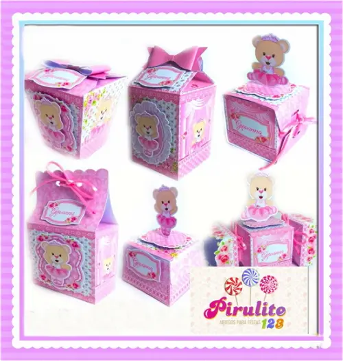 Arquivo de Corte Digital Realeza Ursinha Rosa