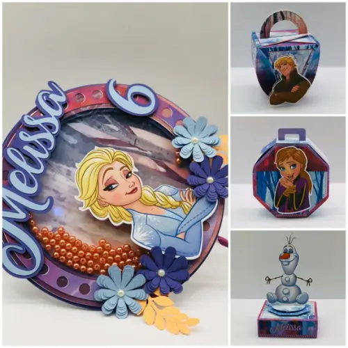 Arquivo Caixa Silhouette Frozen Luxo