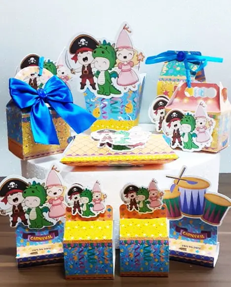 Arquivo Silhouette Kit Bailinho de Carnaval Infantil