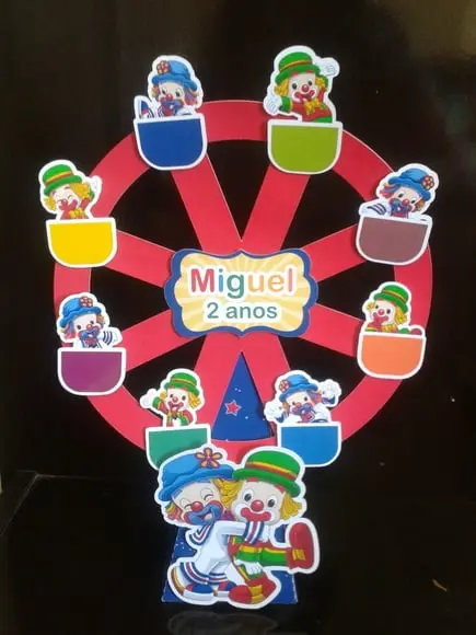 Arquivo de Corte Digital Roda Gigante Patati Patata