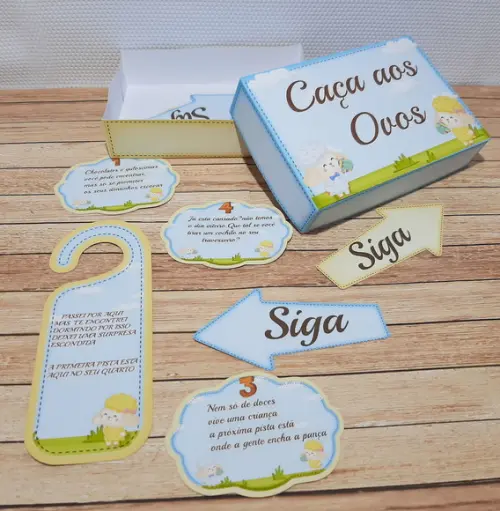 Arquivo Corte Digital Festa Caça aos Ovos Páscoa Menino Luxo