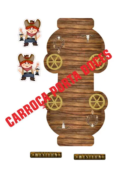 Arquivo Digital Silhouette Caixa Carroça Porta Doces Luxo