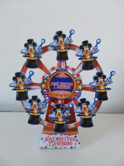 Arquivo Roda Gigante Circo Mickey pdf Corte Manual