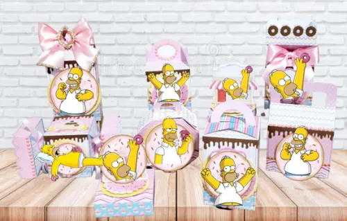 Arquivo Digital Silhouette Homer Donuts Luxo
