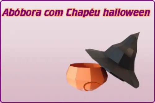 Arquivo Digital Silhouette Halloween Caixa Abóbora Chapeu