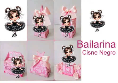 Arquivo de Corte Studio Silhouette Bailarina Cisne Negro