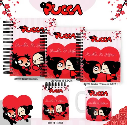 Combo de Capas Volta Ás Aulas Pucca Png/ pdf