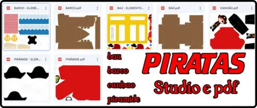 Arquivo Digital Studio e pdf Piratas Luxo