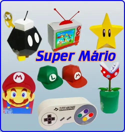 Arquivo Digital Silhouette Super Mário Luxo