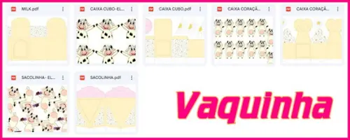 Arquivo Digital Sihouette e pdf Vaquinha Luxo