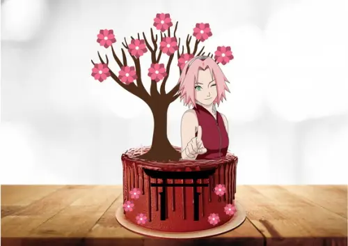 Arquivo Digital Topo de Bolo Sakura