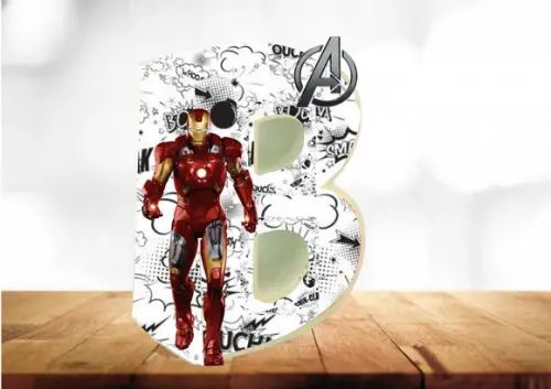Arquivo Digital Silhouette Caixa Letra Homem de Ferro