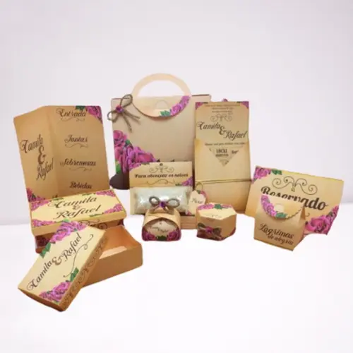 Arquivo Caixa Silhouette Kit Casamento