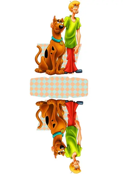 ARQUIVO CAIXA SILHOUETTE SCOOBY DOOH E SALSICHA